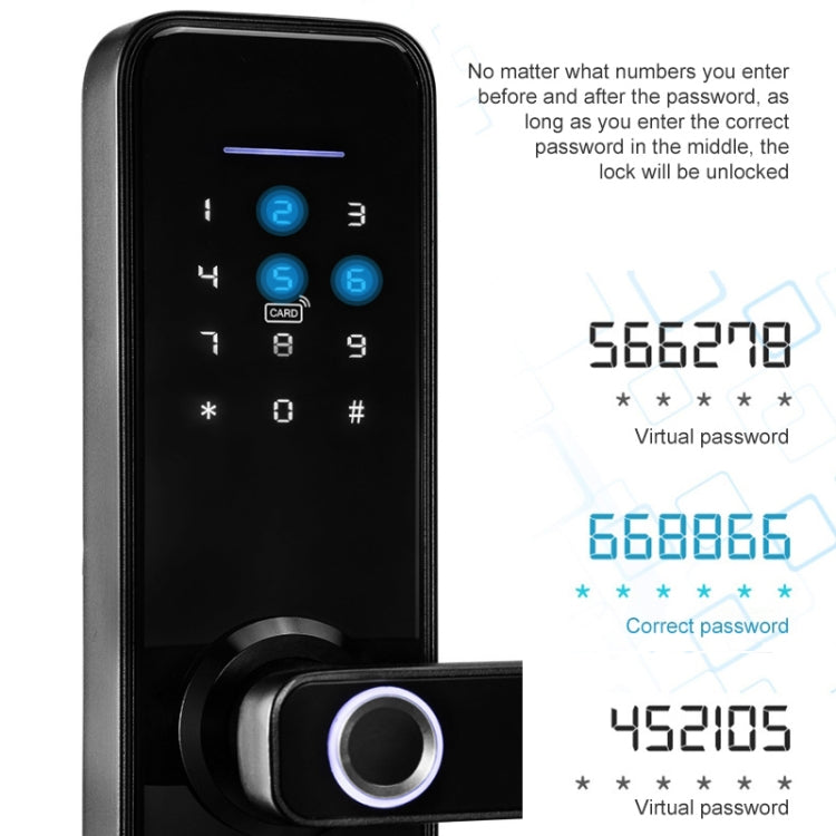 Smart Wifi Anti-Theft Fingerprint Password Lock Mobile Phone Remote Control Electronic Door Lock Magnetic Card Lock, SM-SL608 Semi-automatic Black, SM-SL708 Semi-automatic Black, SM-SL808 Automatic Black, SM-SL808 Automatic Bronze