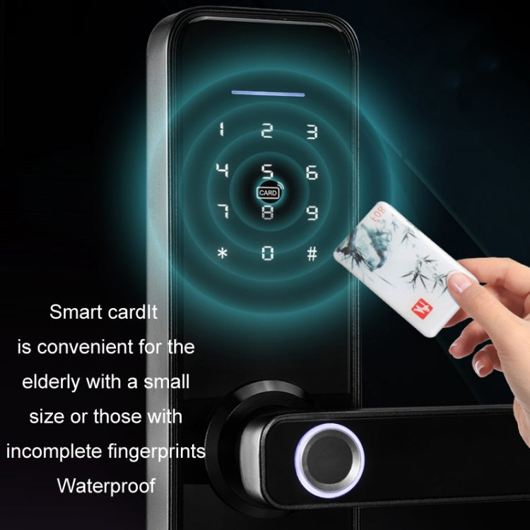 Smart Wifi Anti-Theft Fingerprint Password Lock Mobile Phone Remote Control Electronic Door Lock Magnetic Card Lock, SM-SL608 Semi-automatic Black, SM-SL708 Semi-automatic Black, SM-SL808 Automatic Black, SM-SL808 Automatic Bronze