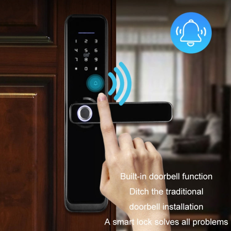 Smart Wifi Anti-Theft Fingerprint Password Lock Mobile Phone Remote Control Electronic Door Lock Magnetic Card Lock, SM-SL608 Semi-automatic Black, SM-SL708 Semi-automatic Black, SM-SL808 Automatic Black, SM-SL808 Automatic Bronze