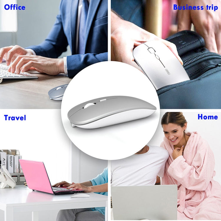 Inphic PM1 Office Mute Wireless Laptop Mouse, Matte, Battery Display, Bluetooth