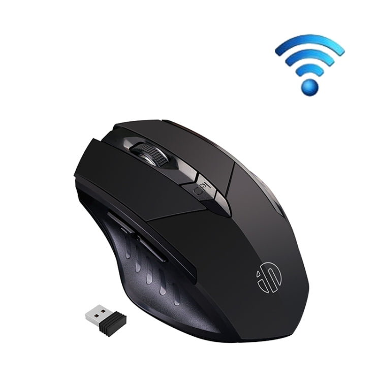 Inphic A1 6 Keys 1000/1200/1600 DPI Home Gaming Wireless Mechanical Mouse, Colour: Gray Wireless+Bluetooth 4.0+Bluetooth 5.0, Black Wireless Charging Silent Version, Gray Wireless Charging Silent Version, Red Wireless Charging Silent Version