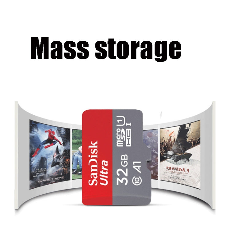 SanDisk A1 Monitoring Recorder SD Card High Speed Mobile Phone TF Card Memory Card, 16GB-98M/S, 32GB-98M/S, 64GB-100M/S, 128GB-100M/S, 200GB-100M/S, 256GB-100M/S, 400GB-100M/S, 512GB-100M/S