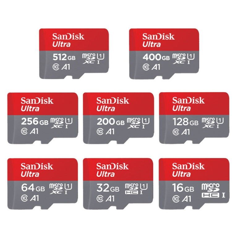 SanDisk A1 Monitoring Recorder SD Card High Speed Mobile Phone TF Card Memory Card, 16GB-98M/S, 32GB-98M/S, 64GB-100M/S, 128GB-100M/S, 200GB-100M/S, 256GB-100M/S, 400GB-100M/S, 512GB-100M/S