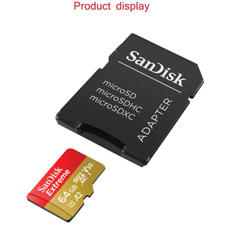 SanDisk U3 High-Speed Micro SD Card  TF Card Memory Card for GoPro Sports Camera, Drone, Monitoring, Gold Card 32GB(A1), Gold Card 64GB(A2), Gold Card 128GB(A2), Gold Card 256GB(A2), Black Card 32GB(A1), Black Card 64GB(A2), Black Card 128GB(A2)