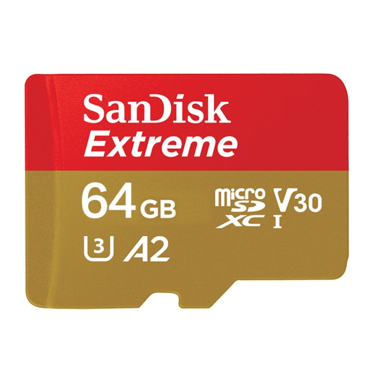 SanDisk U3 High-Speed Micro SD Card  TF Card Memory Card for GoPro Sports Camera, Drone, Monitoring, Gold Card 32GB(A1), Gold Card 64GB(A2), Gold Card 128GB(A2), Gold Card 256GB(A2), Black Card 32GB(A1), Black Card 64GB(A2), Black Card 128GB(A2)