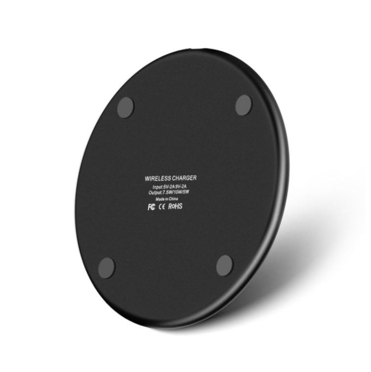 K8 10W Universal Aluminum Alloy Mobile Phone Wireless Charger, with 1m Cable, with 50cm Cable