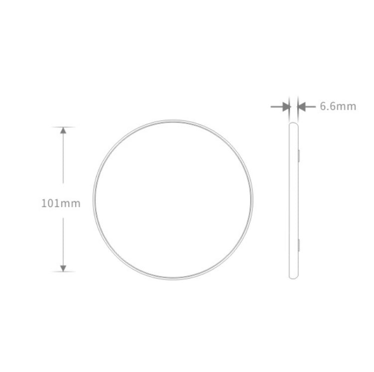 K8 10W Universal Aluminum Alloy Mobile Phone Wireless Charger, with 1m Cable, with 50cm Cable