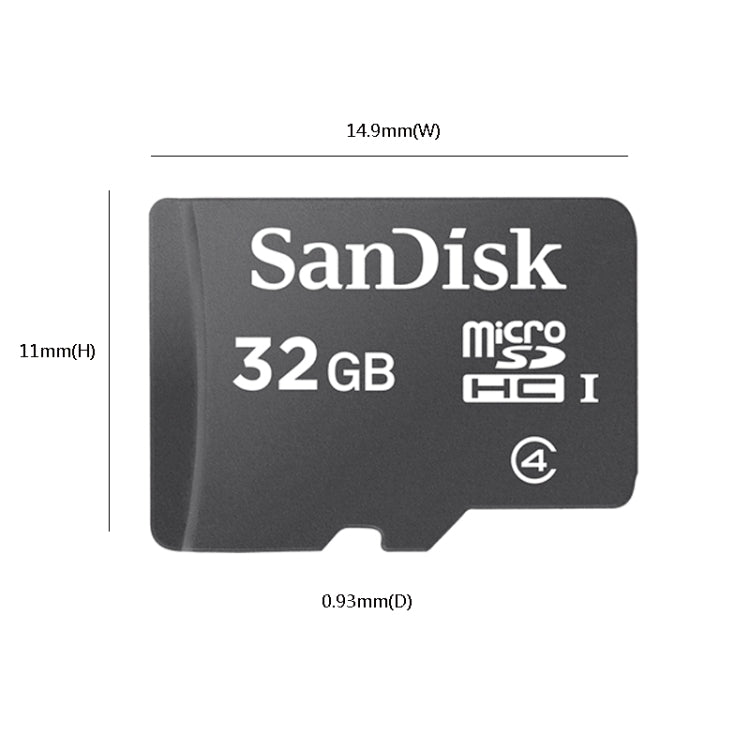 SanDisk C4 Small Speaker TF Card Mobile Phone Micro SD Card Memory Card, 8GB, 16GB, 32GB