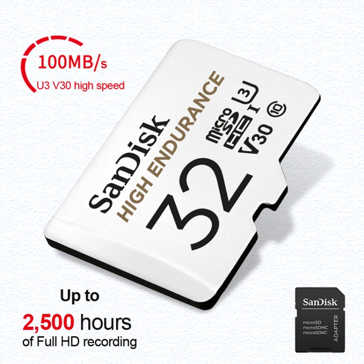 SanDisk U3 Driving Recorder Monitors High-Speed SD Card Mobile Phone TF Card Memory Card, 32GB, 64GB, 128GB, 256GB