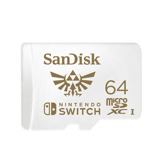 SanDisk SDSQXAO TF Card Micro SD Memory Card for Nintendo Switch Game Console, 64GB White, 128GB Red, 256GB Gold