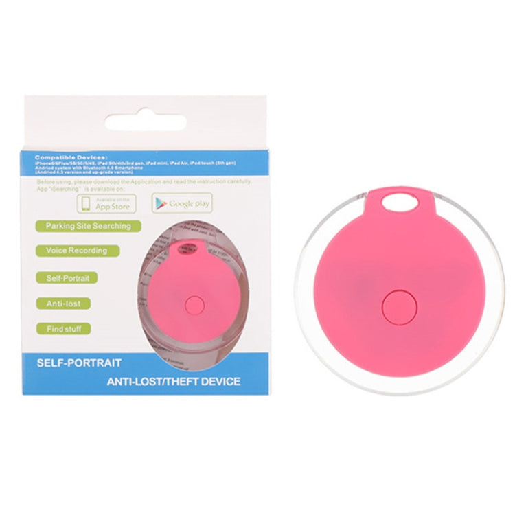 2 PCS Round Bluetooth Anti-Lost Device Mobile Phone Key Two-Way Object Finding Alarm