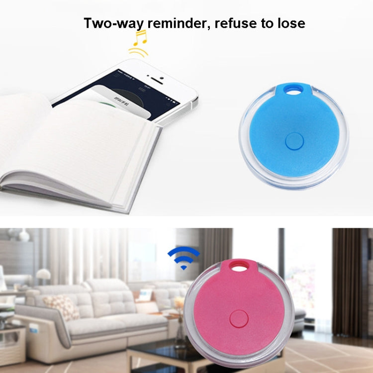 2 PCS Round Bluetooth Anti-Lost Device Mobile Phone Key Two-Way Object Finding Alarm