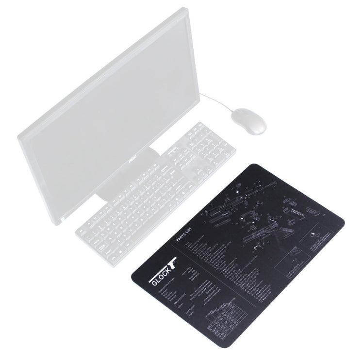 2 PCS Heat Transfer Non-Slip Single-Sided Office Gaming Mouse Pad, 2mm, 3mm, 4mm