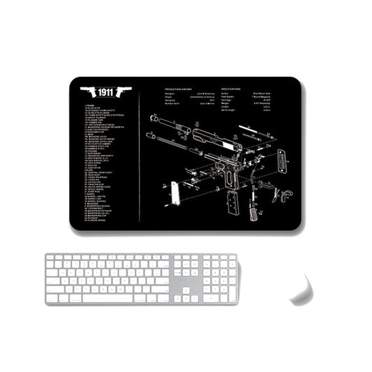 2 PCS Heat Transfer Non-Slip Single-Sided Office Gaming Mouse Pad, 4mm, 5mm