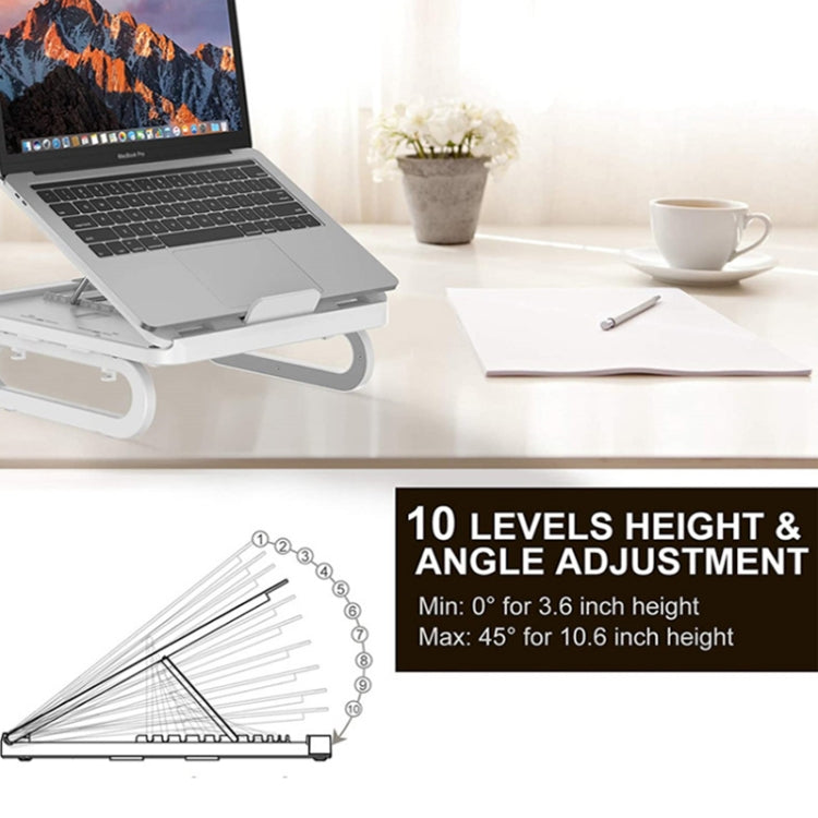 A23 Foldable Notebook Stand With 10-Speed Adjustment Computer Cooling Lifting Stand, Regular (White ), Regular (Black ), Detachable Accessories 3.0HUB (White), Detachable Accessories 3.0HUB (Black )