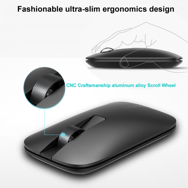 Rapoo M550 1300DPI 3 Keys Home Office Wireless Bluetooth Silent Mouse, Wireless Charging Version, Wired Charging Version, Ordinary Version Black, Ordinary Version Silver