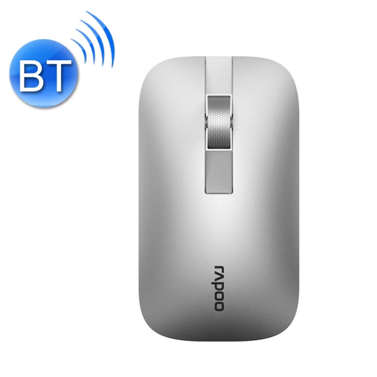 Rapoo M550 1300DPI 3 Keys Home Office Wireless Bluetooth Silent Mouse, Wireless Charging Version, Wired Charging Version, Ordinary Version Black, Ordinary Version Silver