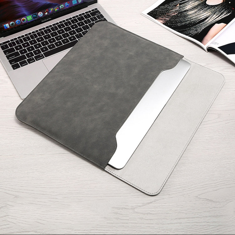 Horizontal Matte PU Laptop Bag, For Macbook 11 Inch A1465/A1370, For Macbook  12 Inch A1534, For Macbook Air/ Pro 13.3 Inch A1466/A1369/A1502/A1425, For Macbook Air/ Pro 13 Inch  A2337/A1989/A2179/A2338/A1708, For Macbook Pro 15.4 Inch A1707/A1990