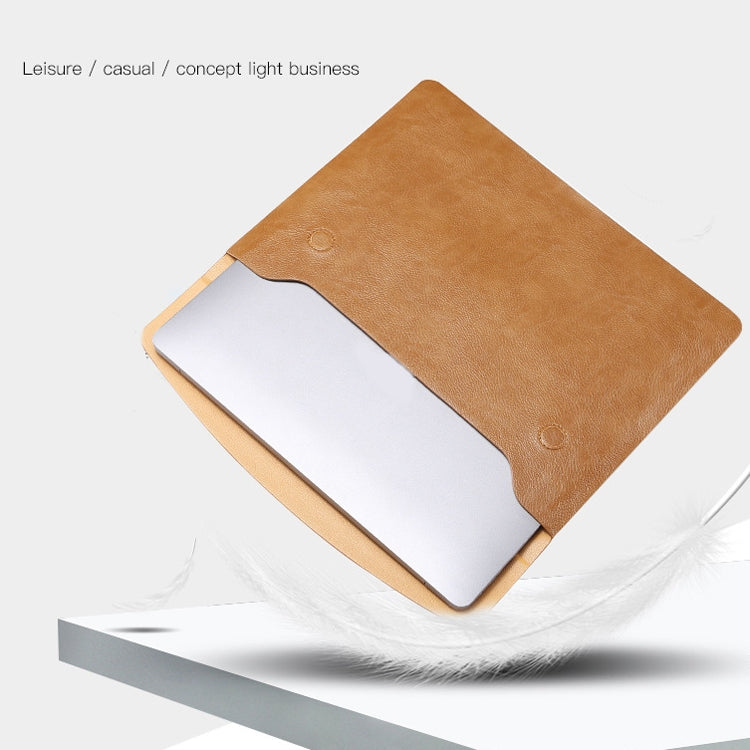 Horizontal Litchi Texture Laptop Bag Liner Bag For MacBook, 13.3 Inch A1502 / 1425/1466/1369, 15.4 Inch A1398