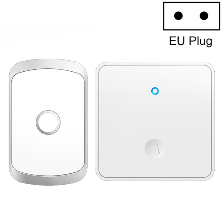 CACAZI FA50 1 For 1 Push-button Self-generating Wireless Doorbell, US Plug, EU Plug, UK Plug