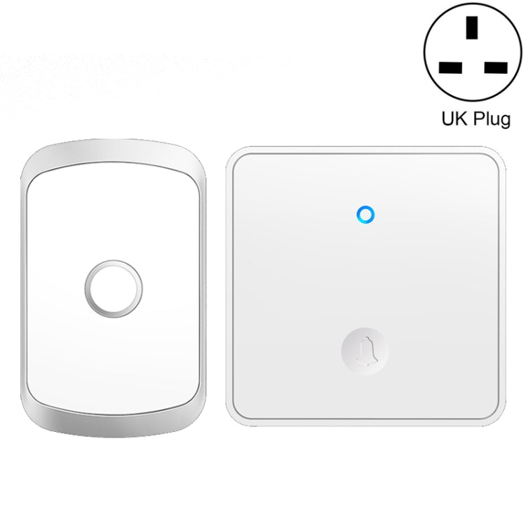CACAZI FA50 1 For 1 Push-button Self-generating Wireless Doorbell, US Plug, EU Plug, UK Plug