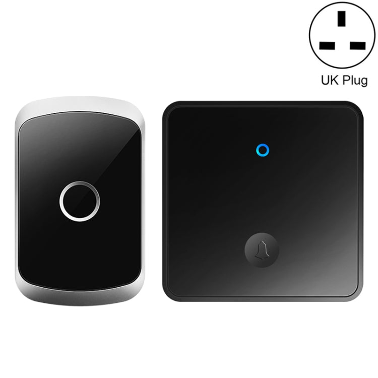 CACAZI FA50 1 For 1 Push-button Self-generating Wireless Doorbell, US Plug, EU Plug, UK Plug