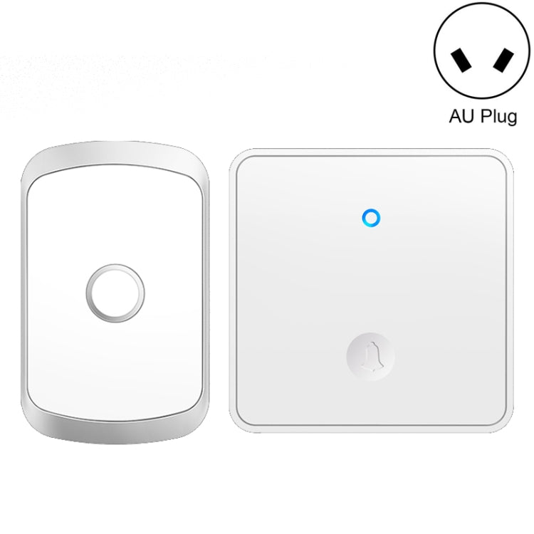 CACAZI FA50 1 For 1 Push-button Self-generating Wireless Doorbell, US Plug, EU Plug, UK Plug, AU Plug