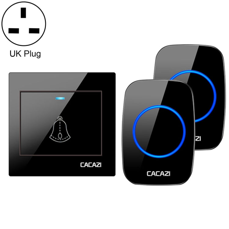 CACAZI H10 1 For 2 Home Wireless Music Doorbell without Battery, US Plug, EU Plug, UK Plug