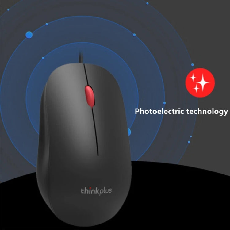 Lenovo Thinkplus M80 Office Lightweight Ergonomic Laptop Mouse, Wired, Wireless