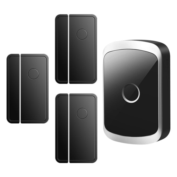 CACAZI 1 For 3 Split Type Door Opening Sensor Reminder Smart Wireless Doorbell Alarm, US Plug, EU Plug, UK Plug, AU Plug