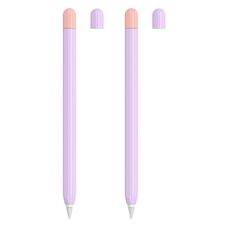 2 Sets 5 In 1 Stylus Silicone Protective Cover + Two-Color Pen Cap + 2 Nib Cases Set, For Apple Pencil 1 (Orange), For Apple Pencil 1 (Matcha Green), For Apple Pencil 1 (Pink), For Apple Pencil 1 (Black), For Apple Pencil 1 (Blue)