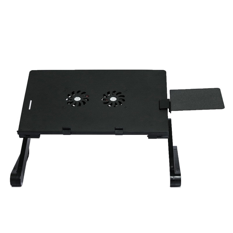 T8 Aluminum Alloy Folding & Lifting Laptop Desk Office Desk Heightening Bracket, with Mouse Board (Black), with Mouse Board (Silver), with Fan & Mouse Board (Black), with Fan & Mouse Board (Silver)