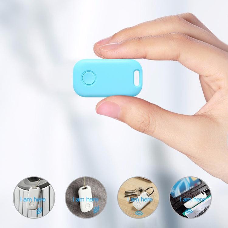 2 PCS S6 Square Bluetooth Anti-Lost Device Key Luggage Tracking Device Two-Way Alarm, Black, White, Blue