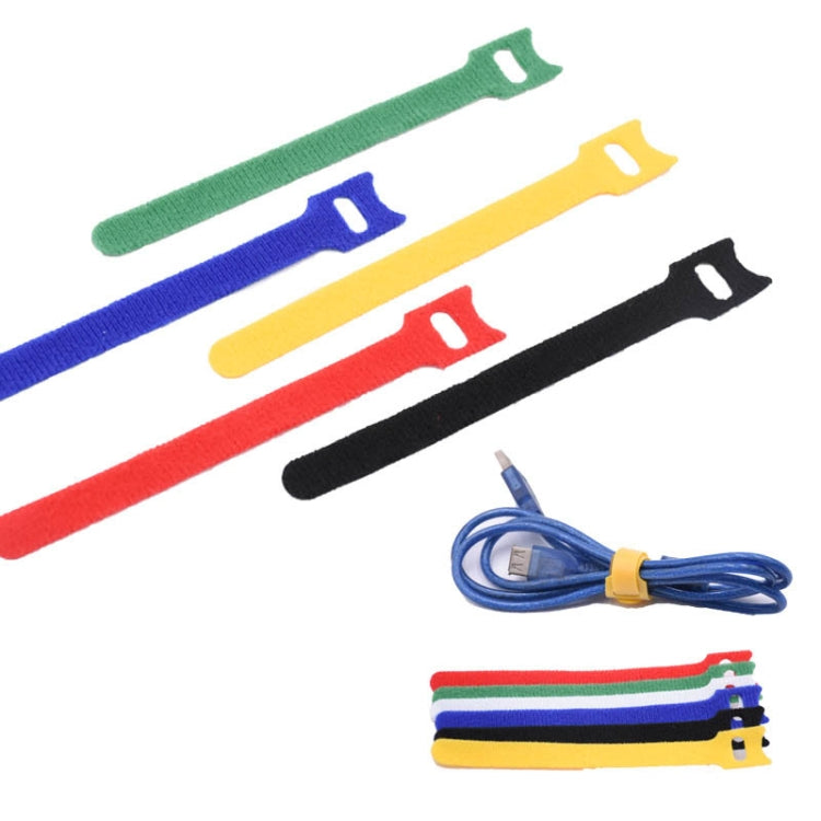 60 PCS T-Shaped Cable Organizer Belt Nylon Winder Buckle, Length:, 15cm, 20cm, 30cm