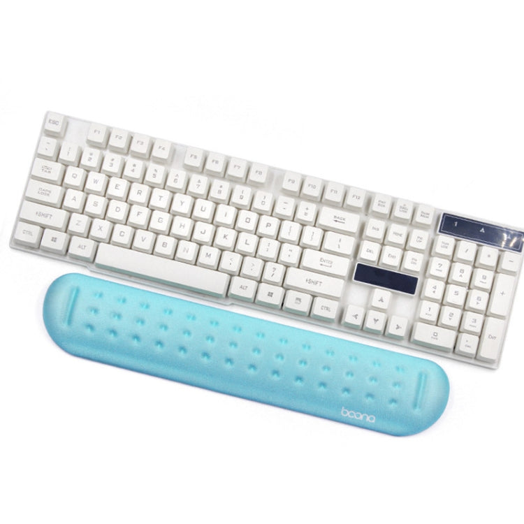 Baona Silicone Memory Cotton Wrist Pad Massage Hole Keyboard Mouse Pad, Style:, Mouse Pad (Blue), Mouse Pad (Gray), Mouse Pad (Black), Mouse Pad (Pink), Medium Keyboard Rest (Blue), Medium Keyboard Rest (Gray), Medium Keyboard Rest (Black)