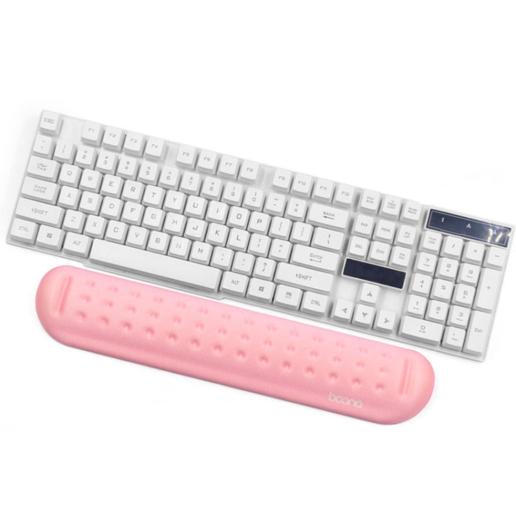 Baona Silicone Memory Cotton Wrist Pad Massage Hole Keyboard Mouse Pad, Style:, Mouse Pad (Blue), Mouse Pad (Gray), Mouse Pad (Black), Mouse Pad (Pink), Medium Keyboard Rest (Blue), Medium Keyboard Rest (Gray), Medium Keyboard Rest (Black)