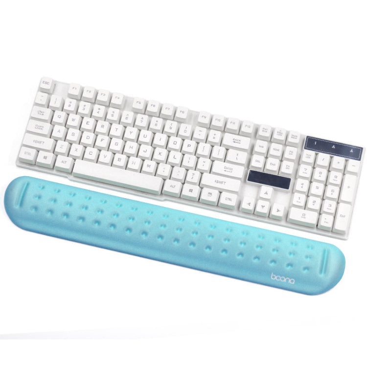 Baona Silicone Memory Cotton Wrist Pad Massage Hole Keyboard Mouse Pad, Style:, Mouse Pad (Blue), Mouse Pad (Gray), Mouse Pad (Black), Mouse Pad (Pink), Medium Keyboard Rest (Blue), Medium Keyboard Rest (Gray), Medium Keyboard Rest (Black)