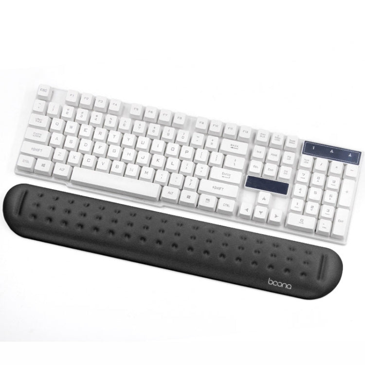 Baona Silicone Memory Cotton Wrist Pad Massage Hole Keyboard Mouse Pad, Style:, Mouse Pad (Blue), Mouse Pad (Gray), Mouse Pad (Black), Mouse Pad (Pink), Medium Keyboard Rest (Blue), Medium Keyboard Rest (Gray), Medium Keyboard Rest (Black)