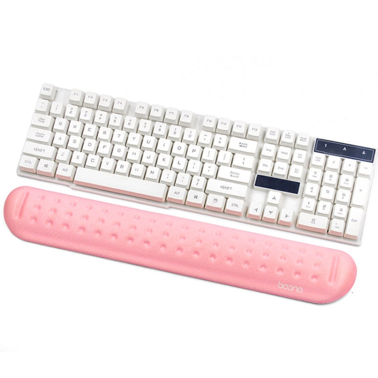 Baona Silicone Memory Cotton Wrist Pad Massage Hole Keyboard Mouse Pad, Style:, Mouse Pad (Blue), Mouse Pad (Gray), Mouse Pad (Black), Mouse Pad (Pink), Medium Keyboard Rest (Blue), Medium Keyboard Rest (Gray), Medium Keyboard Rest (Black)