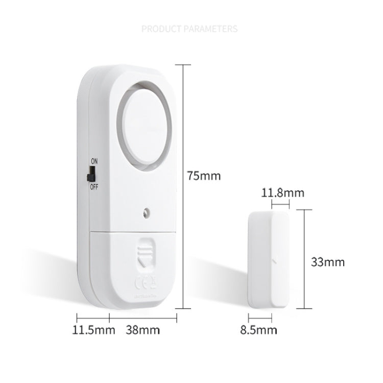 N911S Home Door Window Induction Alarm Household Door Magnetic Wireless Anti-Theft Alarm