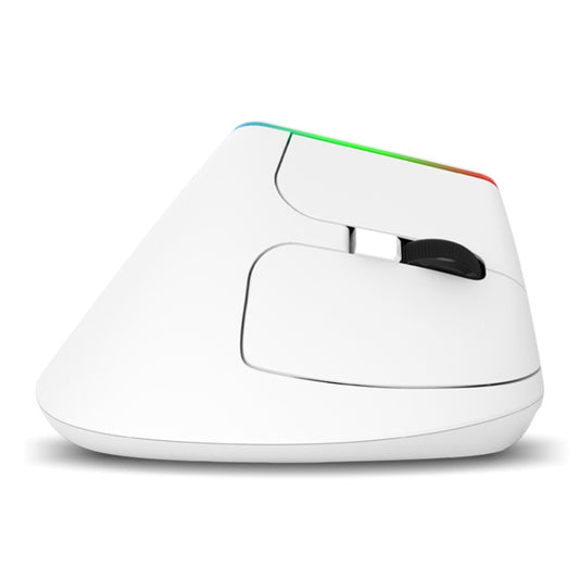 DELUX M618C 6 Keys 1600 DPI RGB Vertical Wireless Bluetooth Dual Mode Mouse, M618C(White), M618C(Black)