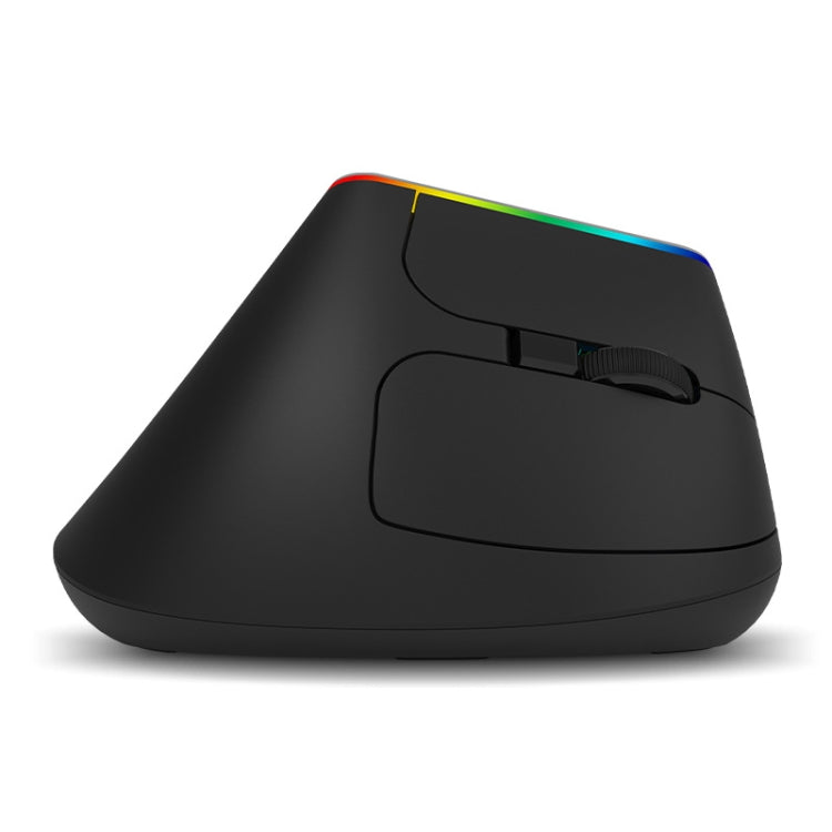 DELUX M618C 6 Keys 1600 DPI RGB Vertical Wireless Bluetooth Dual Mode Mouse, M618C(White), M618C(Black)