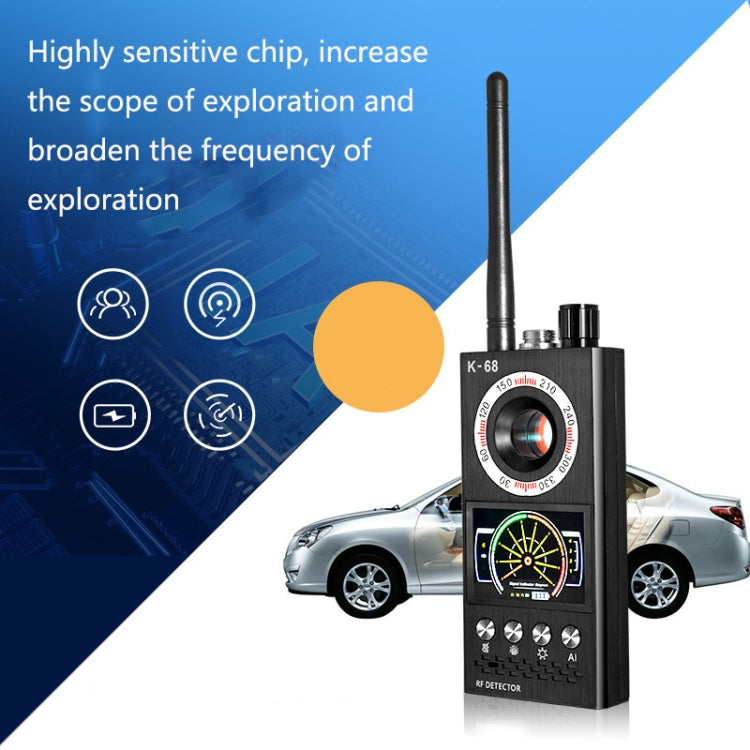 K68 Hotel Anti-Sneak Shooting Anti-Location Automatic Detection Anti-Eavesdropping And Anti-Monitoring Camera Signal Detector, K68