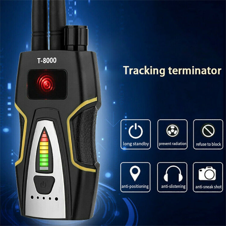 T8000 Wireless Signal Detector GPS Defense Location Finding Camera Anti-Candid Anti-Tracking Detection Instrument