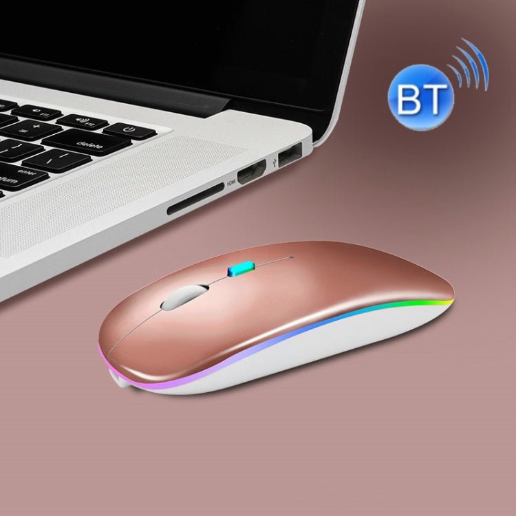 Y20 4 Keys Colorful Glow Charging Mute Mouse Notebook Game Wireless Mouse, 2.4G Version (Black), 2.4G Version (Blue), 2.4G Version (Green), 2.4G Version (Silver), 2.4G Version (White), 2.4G Version (Pink), 2.4G Version (Gold), Bluetooth Version (Black)