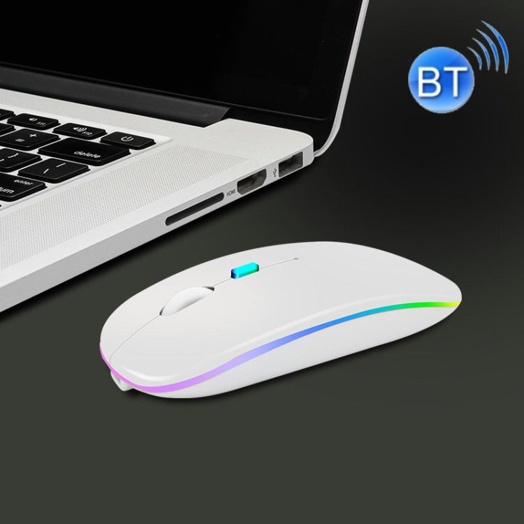 Y20 4 Keys Colorful Glow Charging Mute Mouse Notebook Game Wireless Mouse, 2.4G Version (Black), 2.4G Version (Blue), 2.4G Version (Green), 2.4G Version (Silver), 2.4G Version (White), 2.4G Version (Pink), 2.4G Version (Gold), Bluetooth Version (Black)