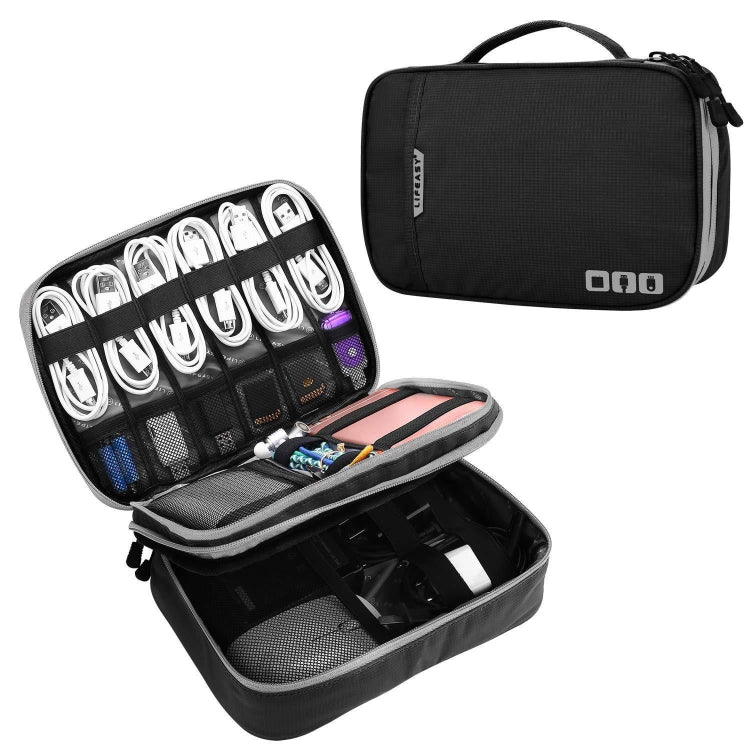 MapleStory Multifunctional Travel Digital Storage Bag, Size:, Small (Black）, Small (Gray), Medium (Black), Medium (Gray), Large (Black), Large (Gray)