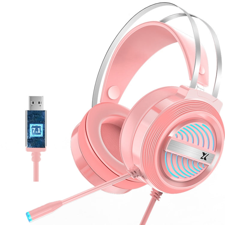 Heir Audio Head-Mounted Gaming Wired Headset With Microphone, X9 Single Hole (Black), X9 Double Hole (Black), X9 Double Hole (White), X9 Double Hole (Pink), X9 7.1 Version (Black), X9 7.1 Version (White), X9  7.1 Version (Pink)