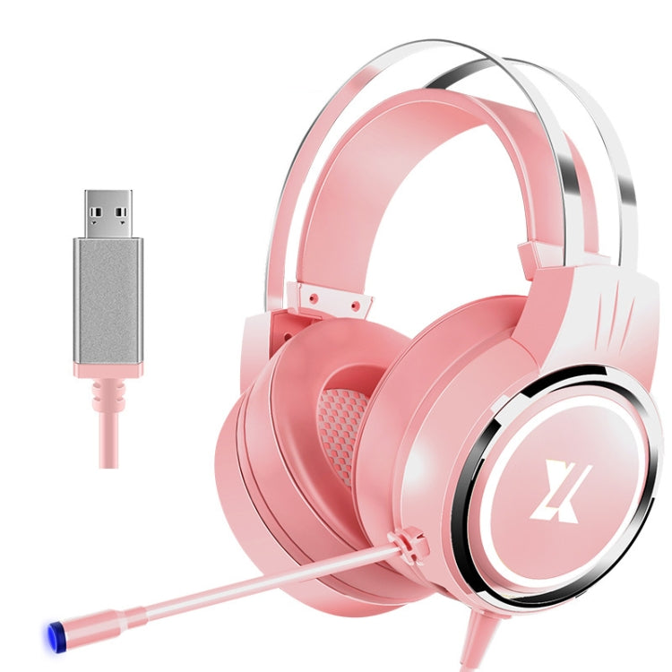 Heir Audio Head-Mounted Gaming Wired Headset With Microphone, X9 Single Hole (Black), X9 Double Hole (Black), X9 Double Hole (White), X9 Double Hole (Pink), X9 7.1 Version (Black), X9 7.1 Version (White), X9  7.1 Version (Pink)