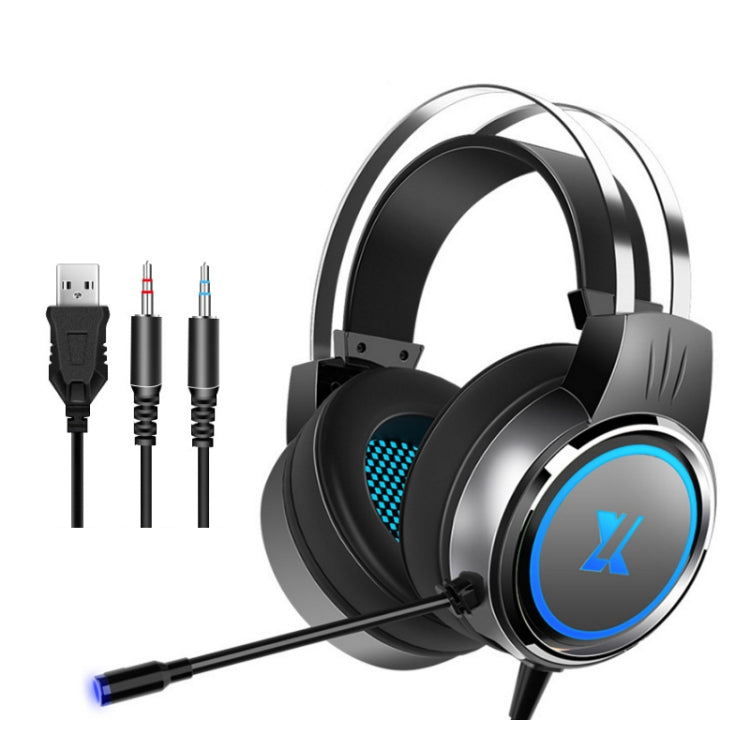 Heir Audio Head-Mounted Gaming Wired Headset With Microphone, X9 Single Hole (Black), X9 Double Hole (Black), X9 Double Hole (White), X9 Double Hole (Pink), X9 7.1 Version (Black), X9 7.1 Version (White), X9  7.1 Version (Pink)